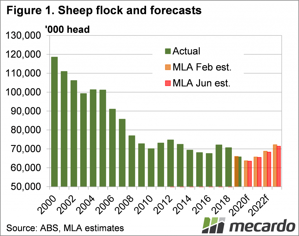 Sheep flock and forecast