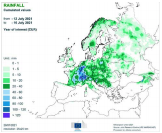 European rainfall report