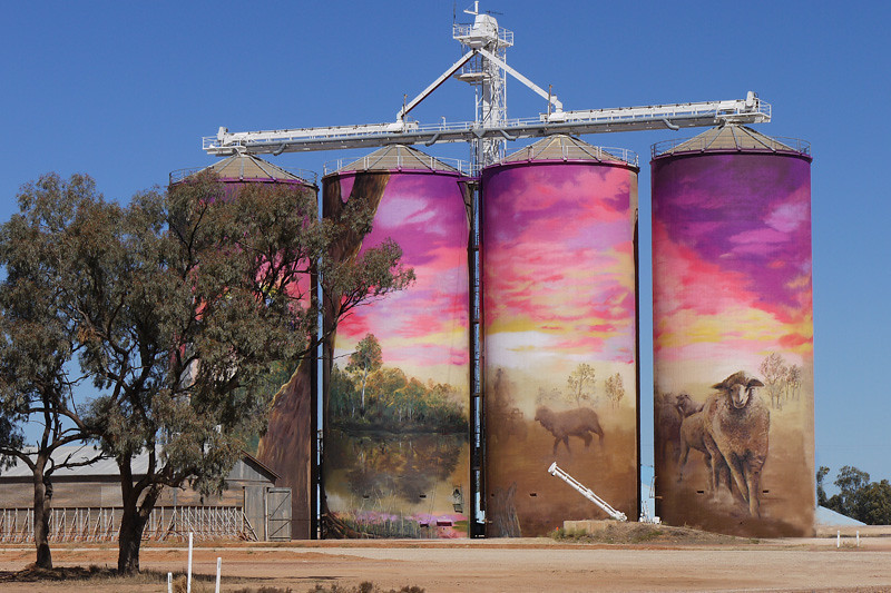 Grain silos art