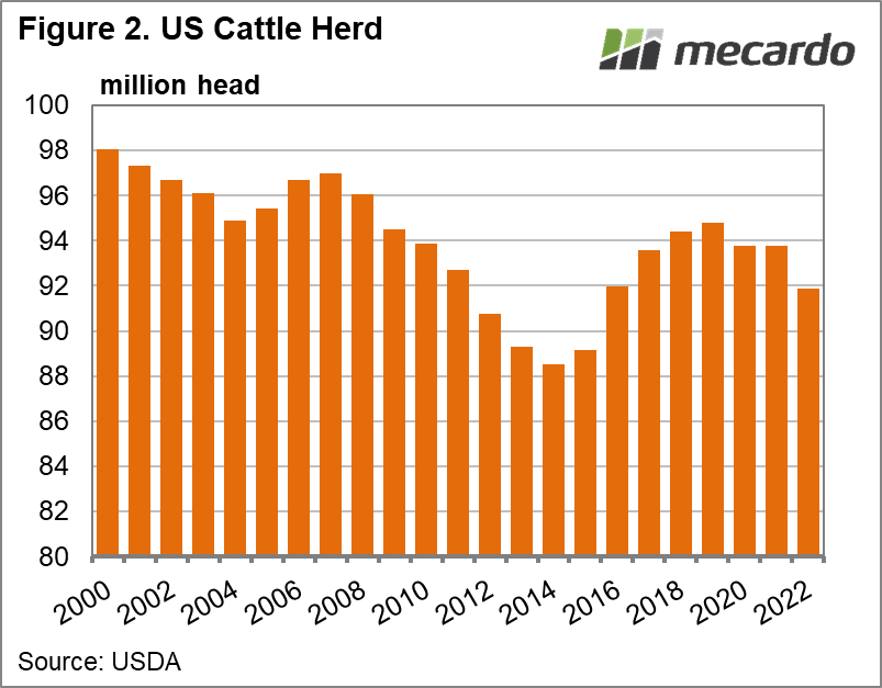 US cattle herd