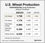 US wheat production