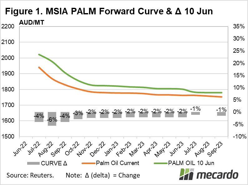 MSIA Palm forward curve
