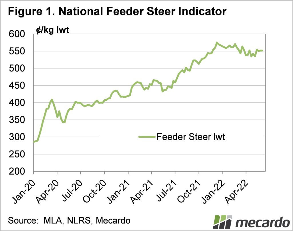 National Feeder Steer indicator