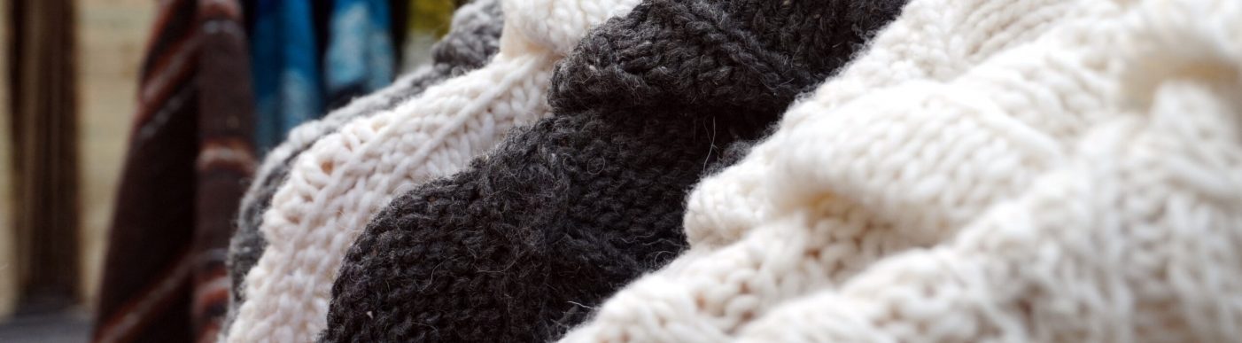 Black,And,White,Thick,Knitted,Wool,Winter,Jumpers,And,Jackets
